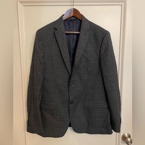 MUST GO - Tommy Hilfiger - Grey & Blue Check Sport-coat - Size 42R